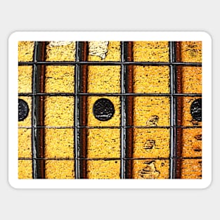 Vintage Guitar Guitarist Player Musician Band Sticker